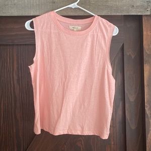 madewell pink tank top brand new!!